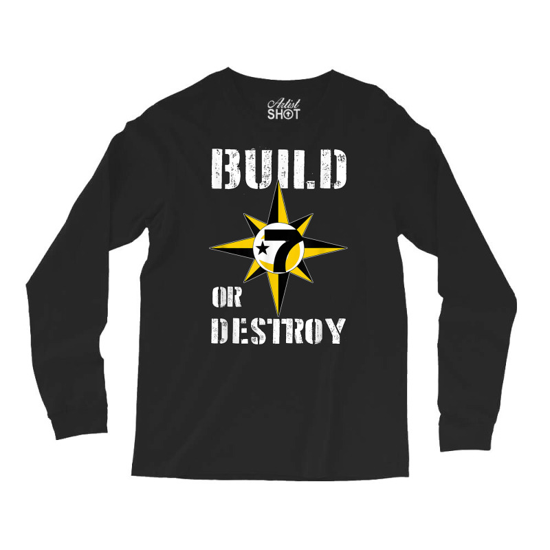 Build Or Destroy Mathematics Allah 5 Percent Godbody Nge God T Shirt Long Sleeve Shirts | Artistshot