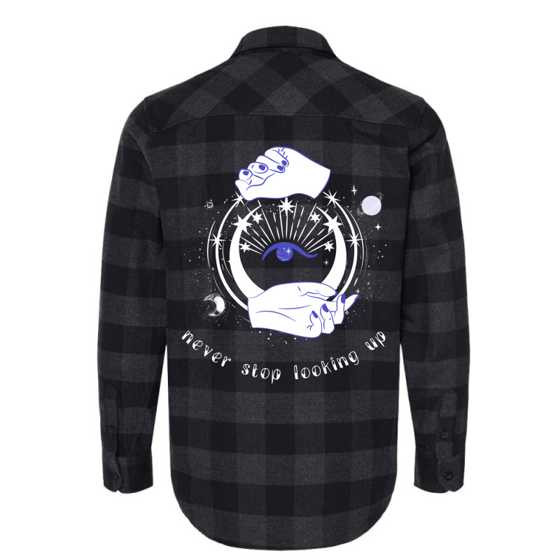 Esoteric Spiritual Astrology Galaxy Mystical Girl Flannel Shirt | Artistshot