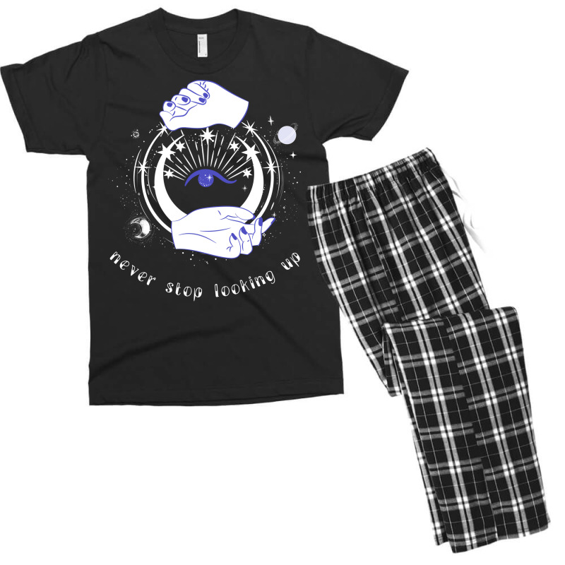 Esoteric Spiritual Astrology Galaxy Mystical Girl Men's T-shirt Pajama Set | Artistshot