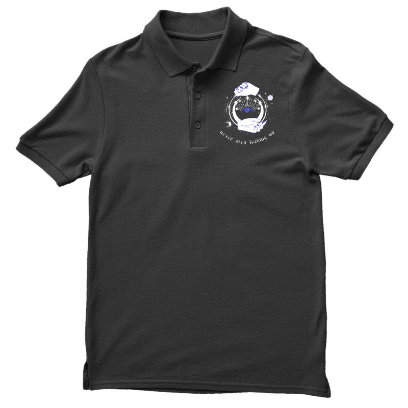 Esoteric Spiritual Astrology Galaxy Mystical Girl Men's Polo Shirt | Artistshot