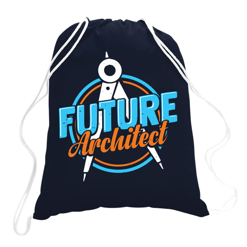 Future Architect Architecture Student Gift Vintage Drawstring Bags | Artistshot