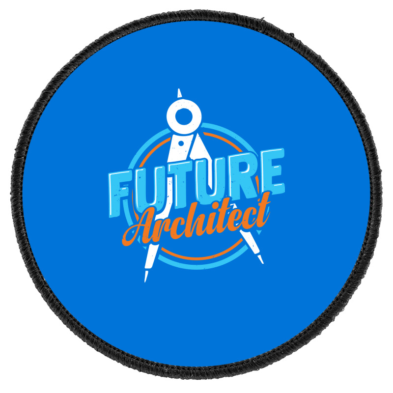 Future Architect Architecture Student Gift Vintage Round Patch | Artistshot