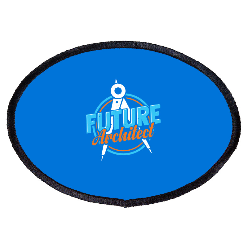 Future Architect Architecture Student Gift Vintage Oval Patch | Artistshot