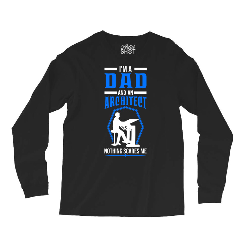 Architect Father Dad 80s Long Sleeve Shirts | Artistshot