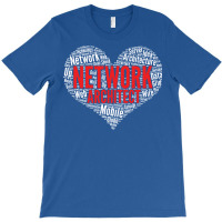 Network Architect Heart Shape Word Cloud Design Design Yellow T-shirt | Artistshot