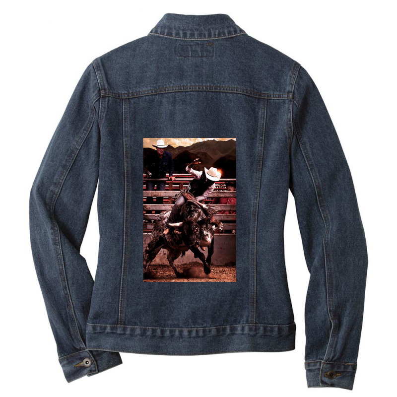 Bucking Bull Ladies Denim Jacket by JacobDouglasSchlichting | Artistshot