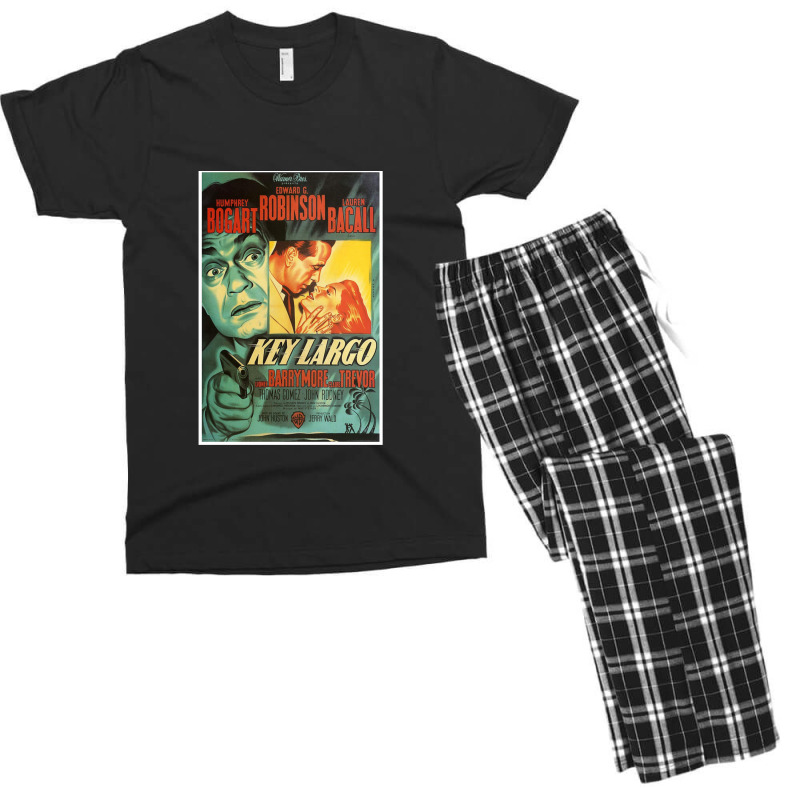 Key Largo  Vintage Movie Poster (humphrey Bogart Men's T-shirt Pajama Set by HaLeTu | Artistshot