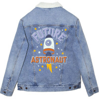 Space Science Lover Universe Galaxy Astronomy Future Astronaut Trendin Unisex Sherpa-lined Denim Jacket | Artistshot