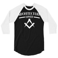 Architecture Lover Architect Student Blue 3/4 Sleeve Shirt | Artistshot