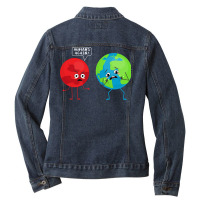 Cosmology Science Space Universe Galaxy Astronomy Yellow Ladies Denim Jacket | Artistshot