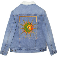 Astrology Celestial Bodies Sun Moon Astronomy Love Unisex Sherpa-lined Denim Jacket | Artistshot