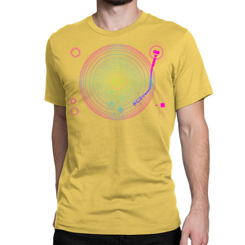 Space Dj Solar System Turntable Electronic Dance Music Edm Product Classic T-shirt | Artistshot