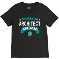 Architect Graduate Est 2022 Architecture 80s V-neck Tee | Artistshot