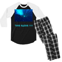 Black Holes Suck Hipster Men's 3/4 Sleeve Pajama Set | Artistshot