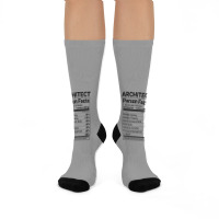 Funny Architect Person Facts Tumblr Crew Socks | Artistshot