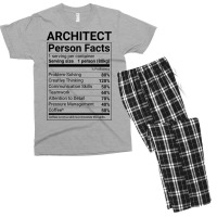 Funny Architect Person Facts Tumblr Men's T-shirt Pajama Set | Artistshot