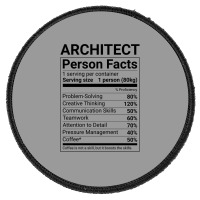 Funny Architect Person Facts Tumblr Round Patch | Artistshot