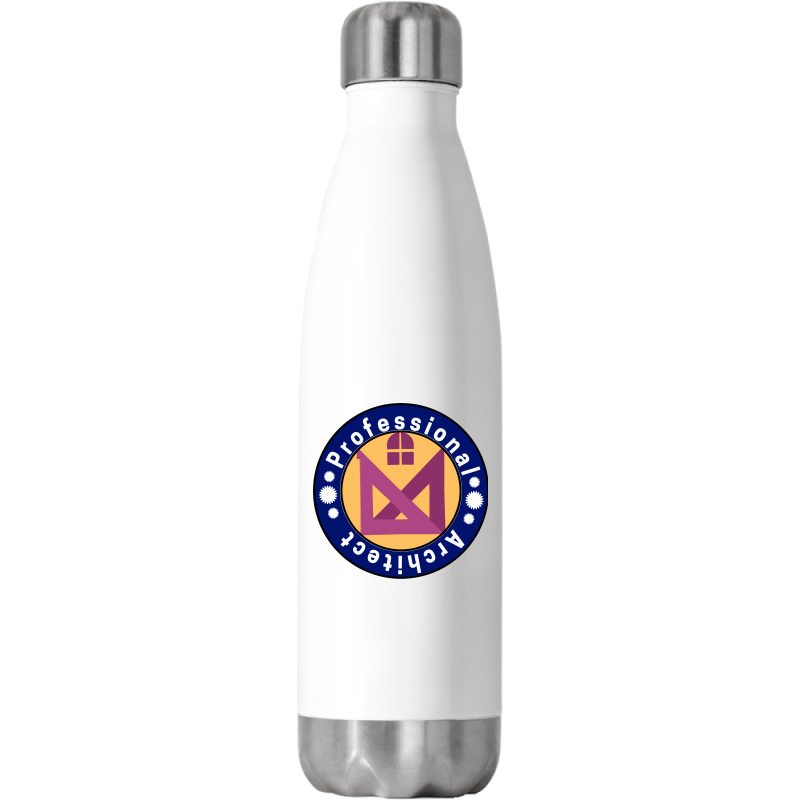 Professional Architect Retro Stainless Steel Water Bottle | Artistshot