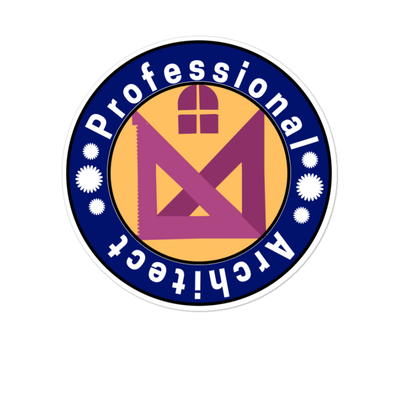 Professional Architect Retro Sticker | Artistshot