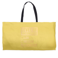 Awesome And Funny Level Of Architect Architects Architecture Gift Gift Weekender Totes | Artistshot