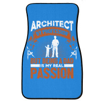 Architect Profession Architectural Design Blue Front Car Mat | Artistshot