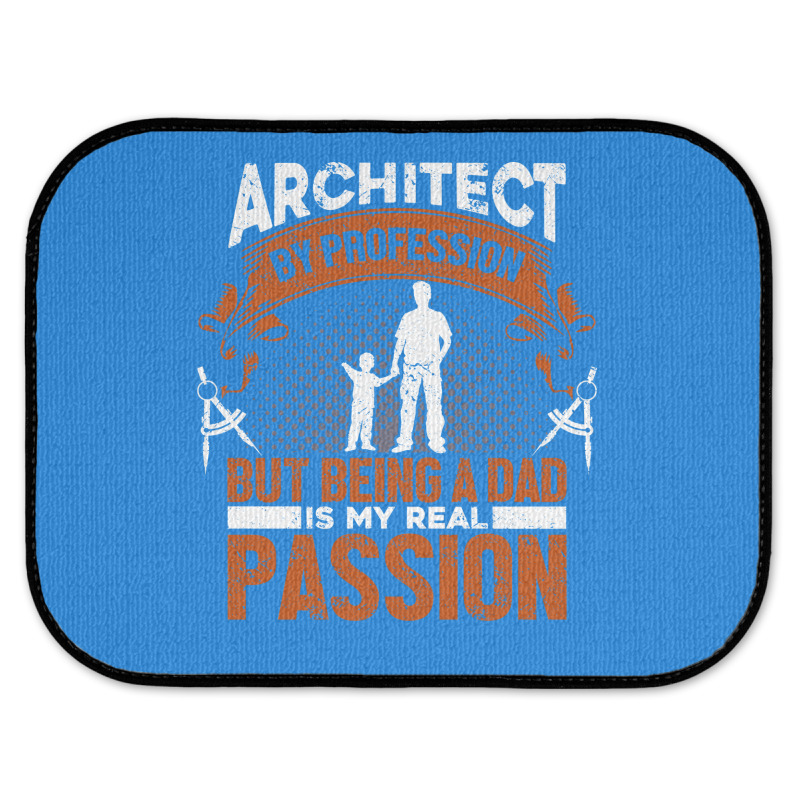 Architect Profession Architectural Design Blue Rear Car Mat | Artistshot