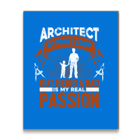 Architect Profession Architectural Design Blue Metal Print Vertical | Artistshot