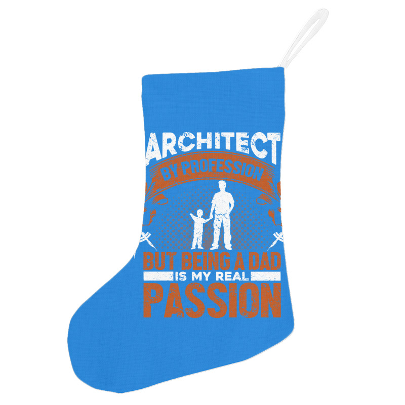 Architect Profession Architectural Design Blue Holiday Stocking | Artistshot