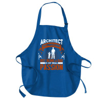 Architect Profession Architectural Design Blue Medium-length Apron | Artistshot