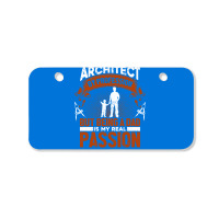 Architect Profession Architectural Design Blue Bicycle License Plate | Artistshot