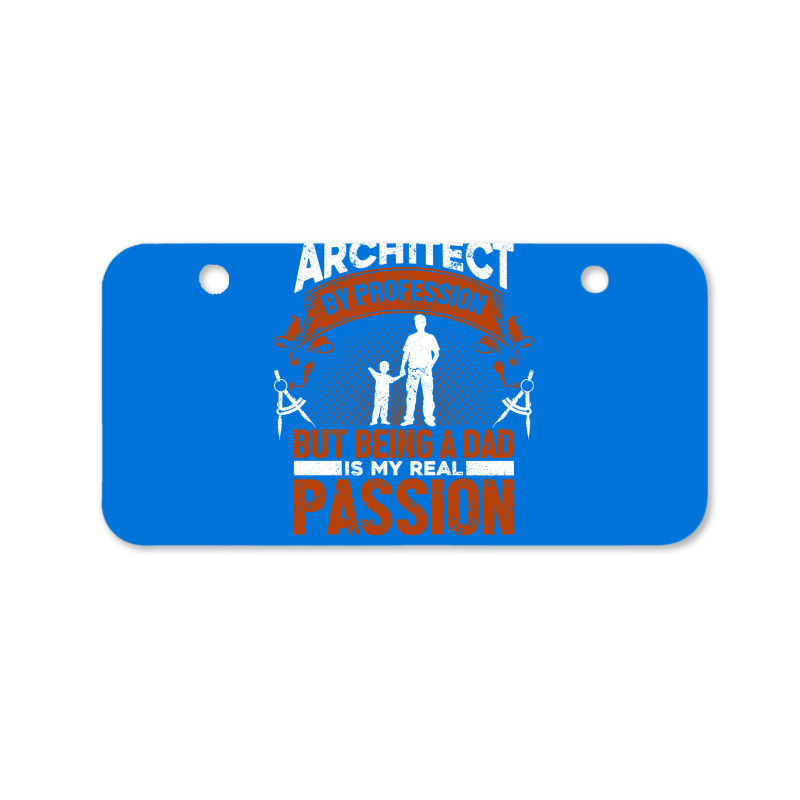 Architect Profession Architectural Design Blue Bicycle License Plate | Artistshot