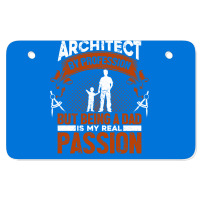 Architect Profession Architectural Design Blue Atv License Plate | Artistshot