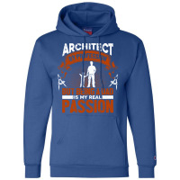 Architect Profession Architectural Design Blue Champion Hoodie | Artistshot