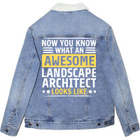 Funny Landscape Architect Trending Unisex Sherpa-lined Denim Jacket | Artistshot