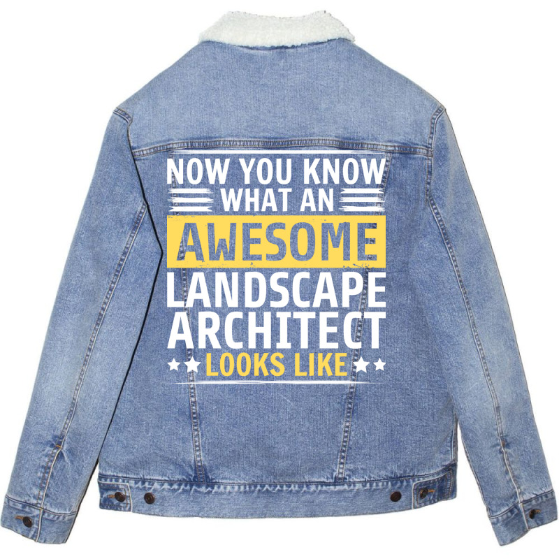 Funny Landscape Architect Trending Unisex Sherpa-lined Denim Jacket | Artistshot