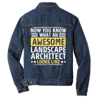 Funny Landscape Architect Trending Men Denim Jacket | Artistshot