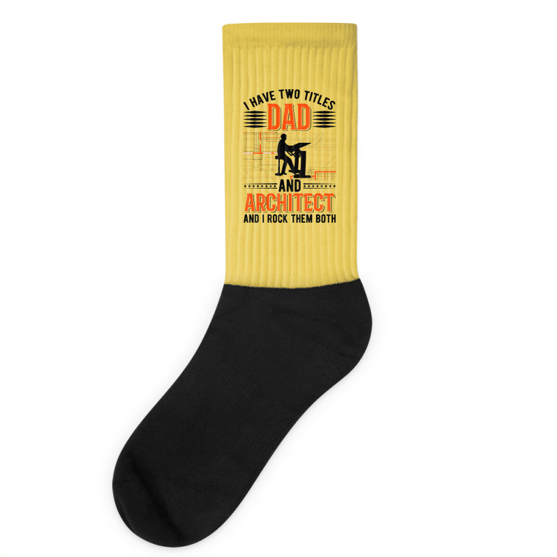 Architect Dad Architecture Nostalgia Socks | Artistshot