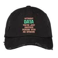 Without Data You Are Just Another Person With An Opinion I Love Big Da Vintage Cap | Artistshot