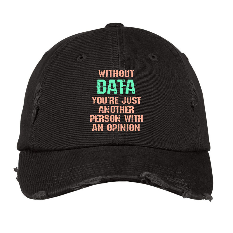 Without Data You Are Just Another Person With An Opinion I Love Big Da Vintage Cap by libcasoitb | Artistshot