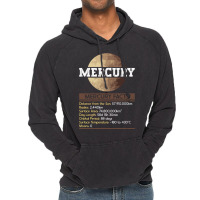 Mercury Facts Mercury Planet Space Lover Vintage Hoodie | Artistshot