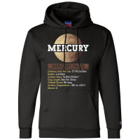 Mercury Facts Mercury Planet Space Lover Champion Hoodie | Artistshot