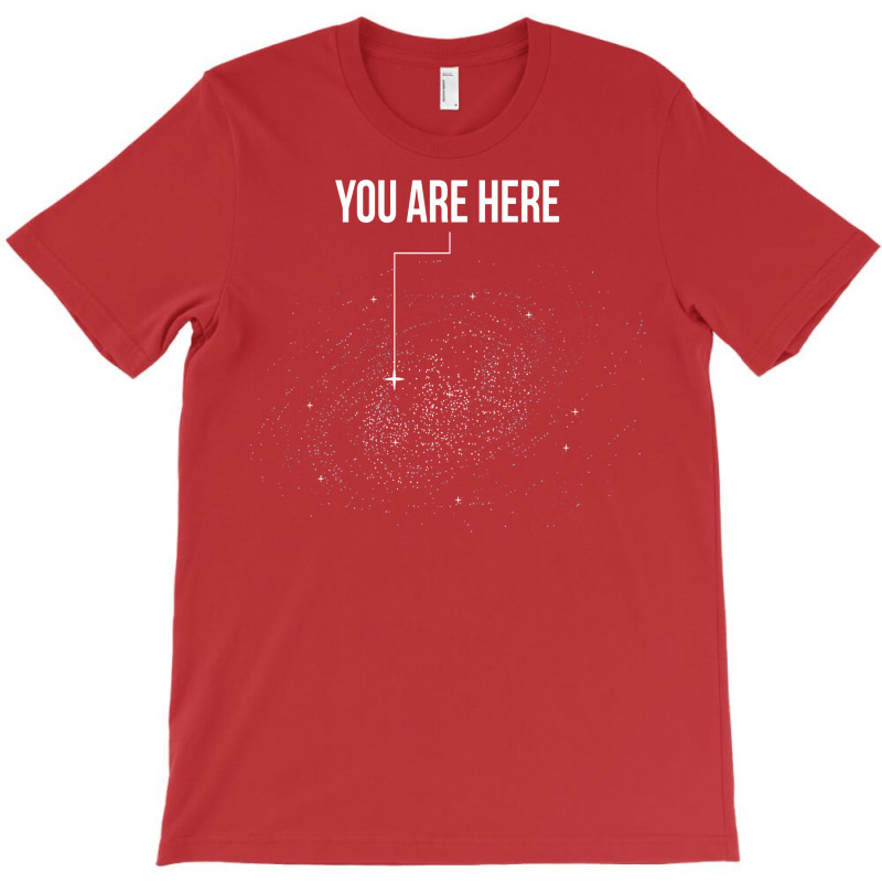 You Are Here Solar System Moon Space Hippie Yellow T-shirt | Artistshot