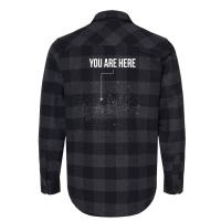 You Are Here Solar System Moon Space Hippie Yellow Flannel Shirt | Artistshot