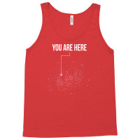 You Are Here Solar System Moon Space Hippie Yellow Tank Top | Artistshot