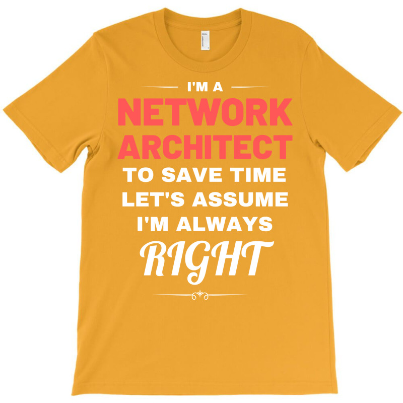 Im A Network Architect To Save Time Lets Assume Im Always Right Aesthe T-shirt | Artistshot