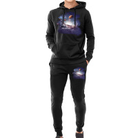 You Are Here Solar System Moon Space Girl Hoodie & Jogger Set | Artistshot