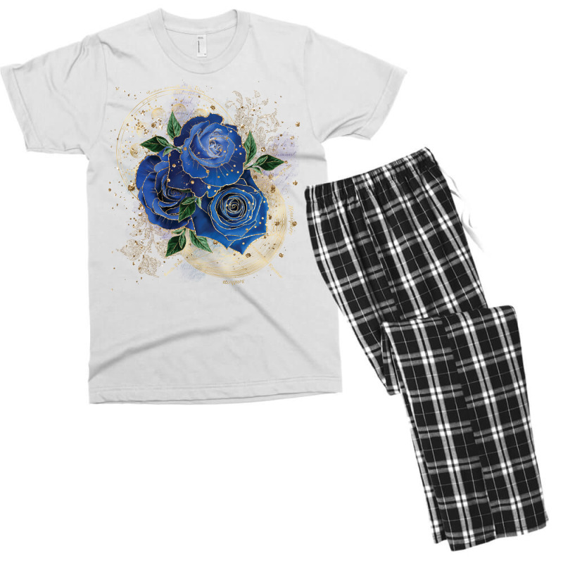 Girly Collage Midnight Blue Men's T-shirt Pajama Set | Artistshot