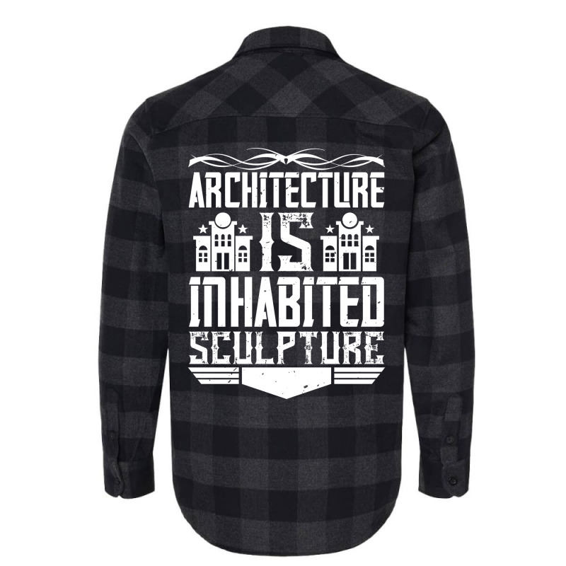 Architecture Is Inhabited Sculpture Funny Flannel Shirt | Artistshot