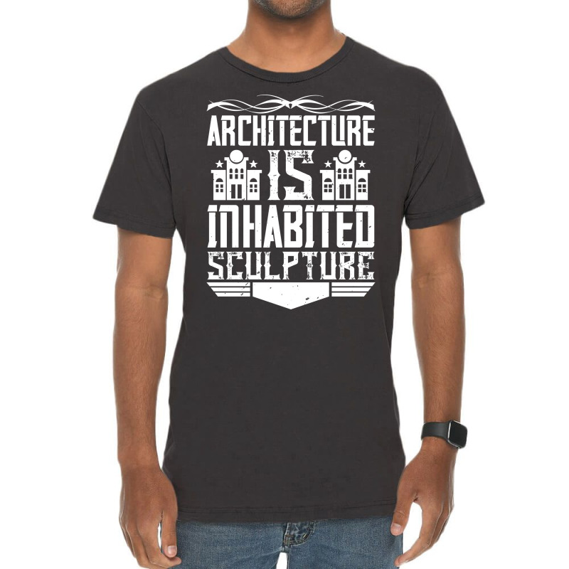 Architecture Is Inhabited Sculpture Funny Vintage T-shirt | Artistshot