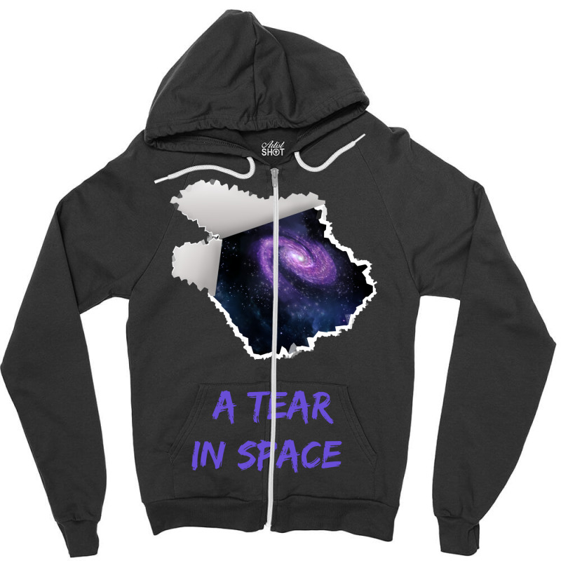 A Tear In Space Astronomy Aesthetic Zipper Hoodie | Artistshot